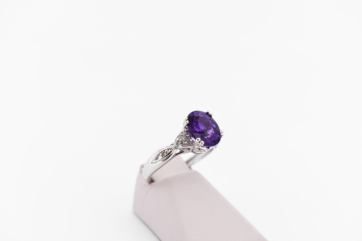 Amazing Dark Purple Amethyst Ring, Pendant & Earring Suite
