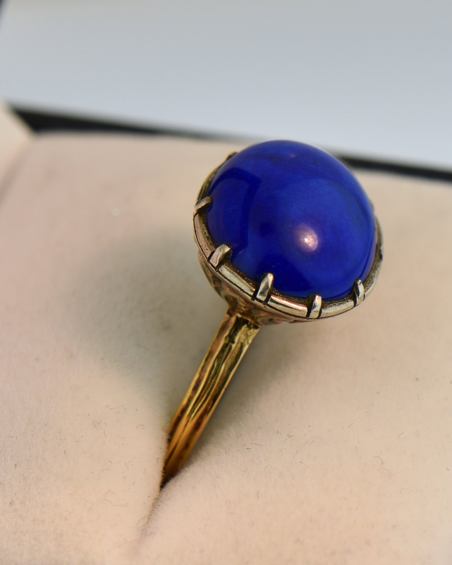 Georgian Solitaire Ring with Lapis