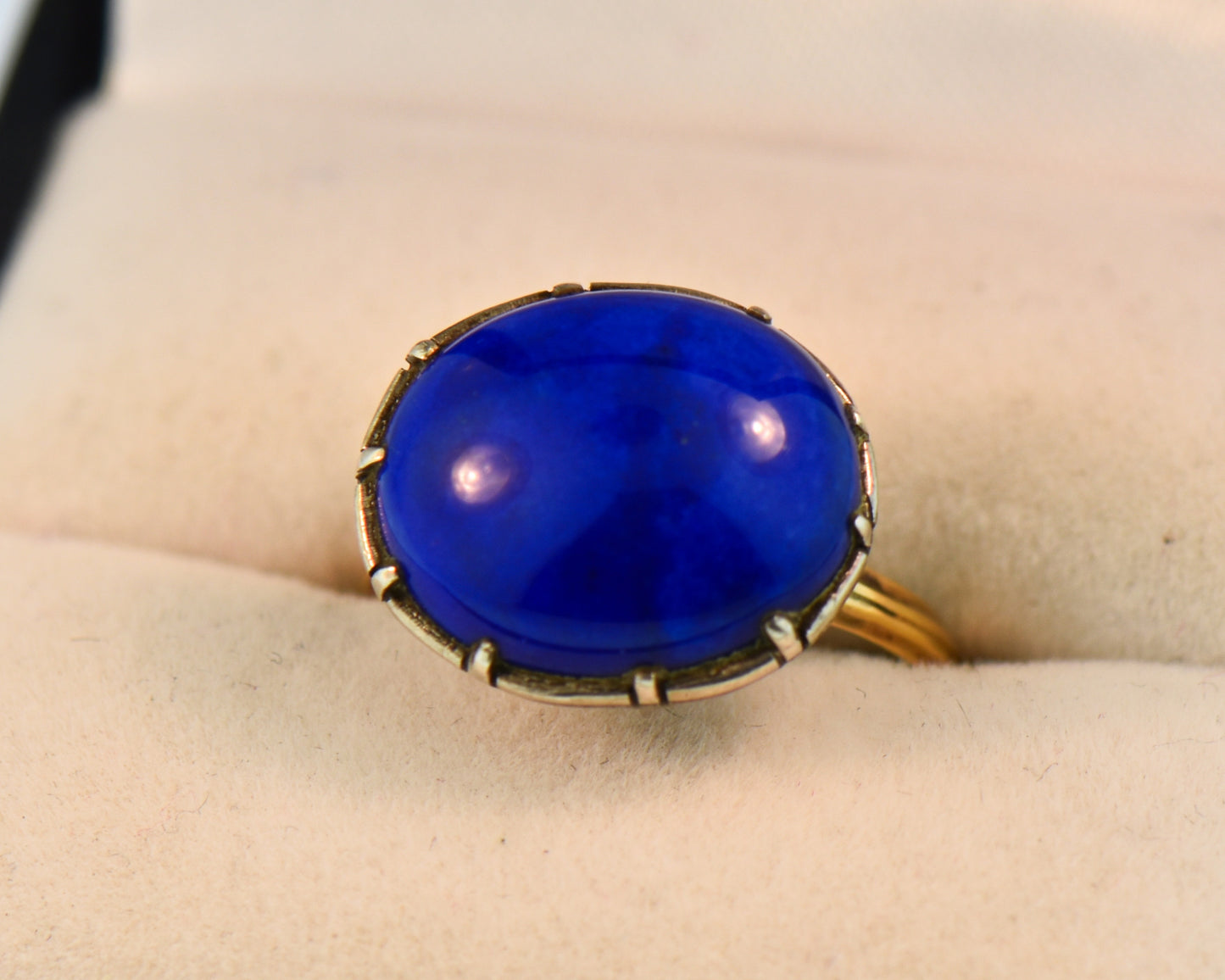 Georgian Solitaire Ring with Lapis