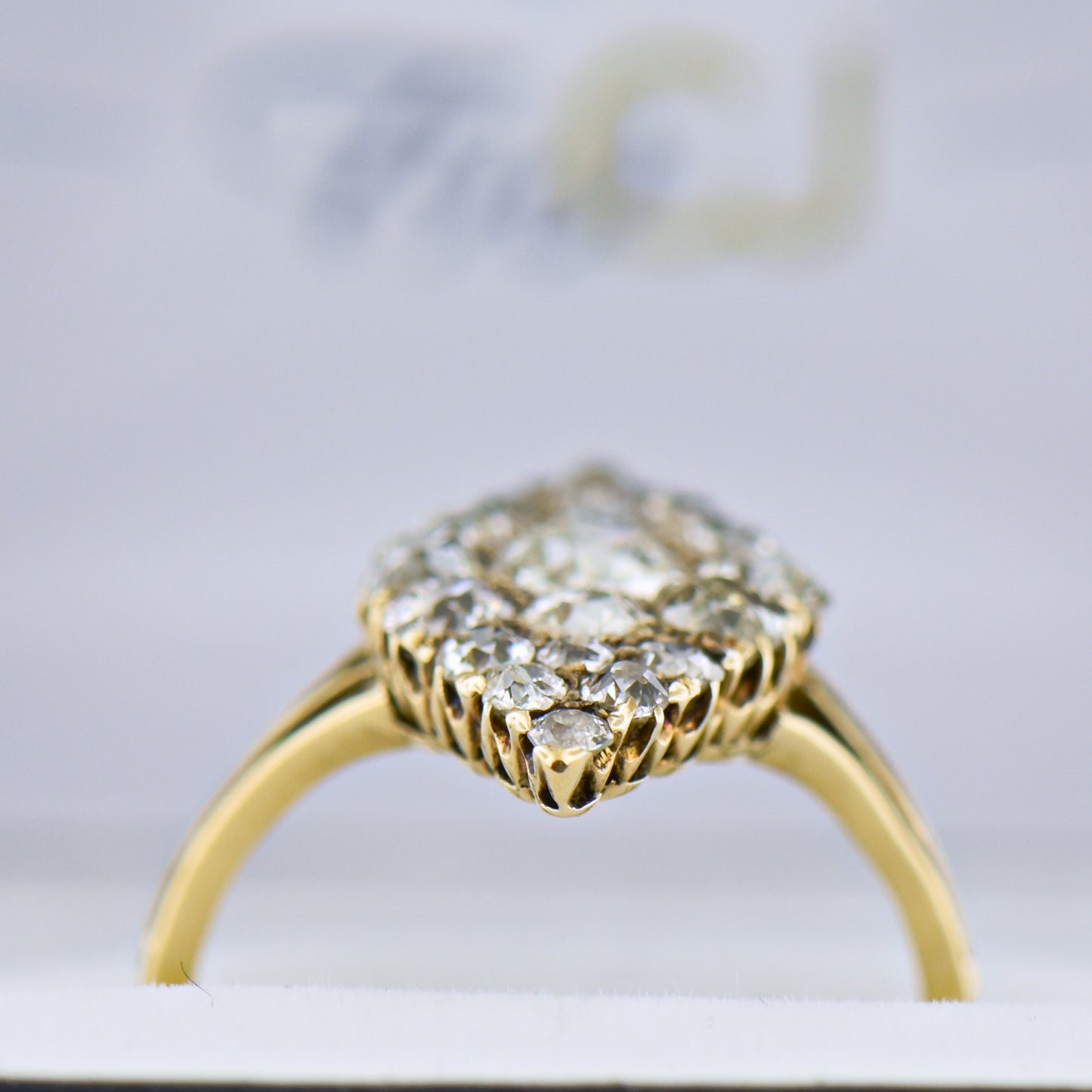 Victorian Gold & Diamond Navette Ring- a Showstopper!