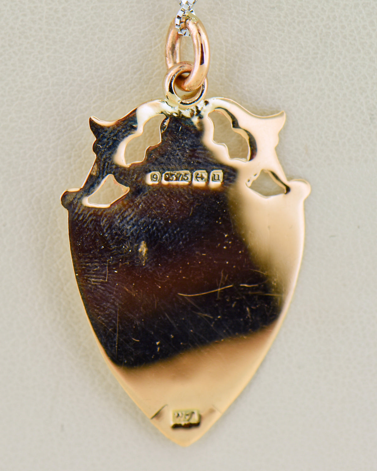 Antique Shield Fob Pendant