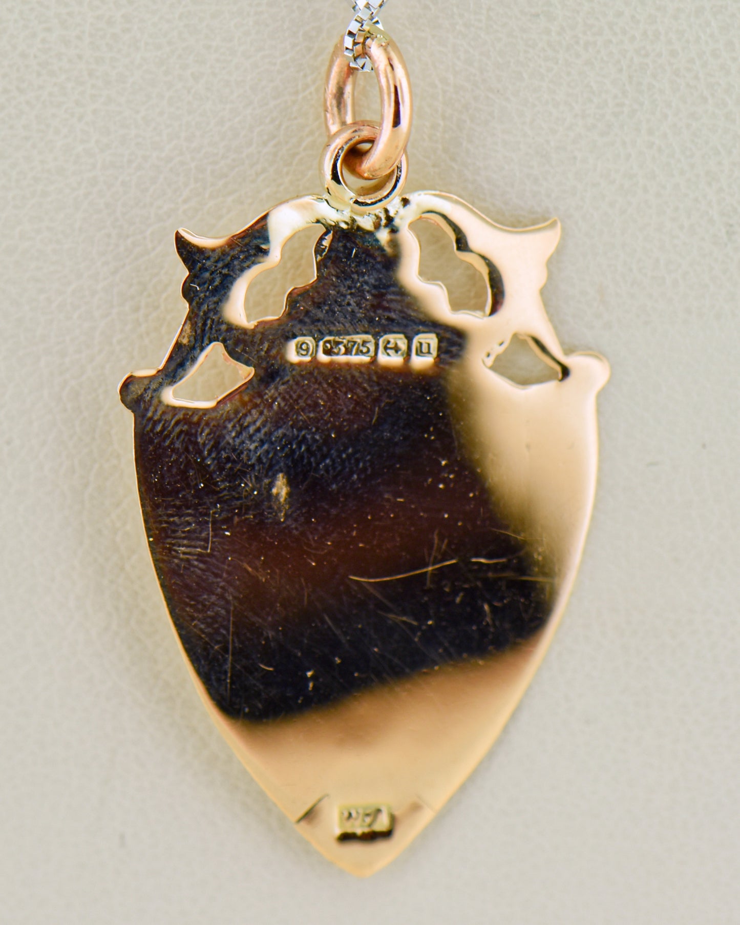 Antique Shield Fob Pendant