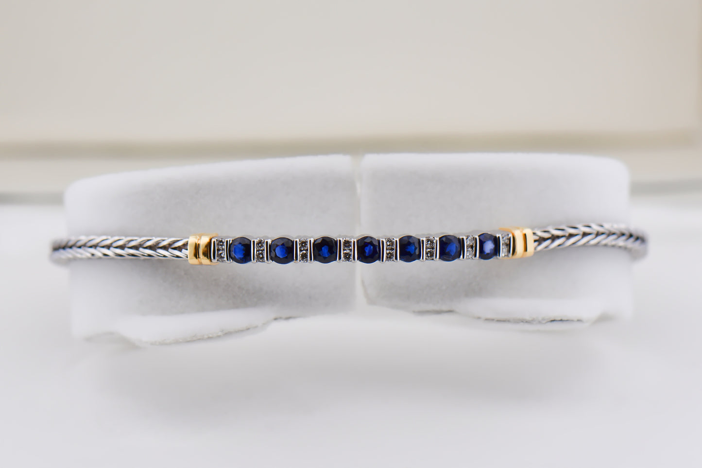 Bailey Banks & Biddle Blue Sapphire Bracelet 18k