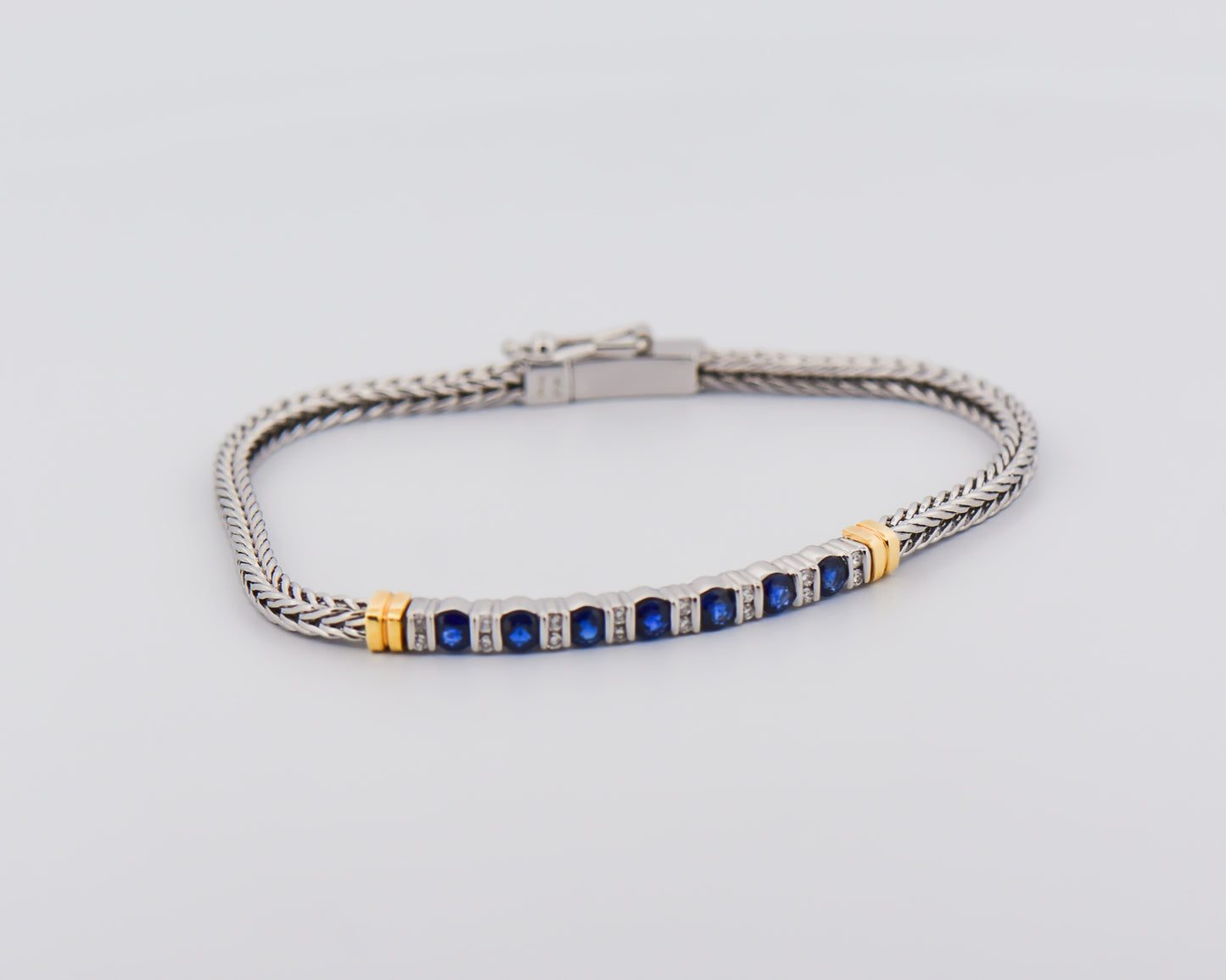 Bailey Banks & Biddle Blue Sapphire Bracelet 18k