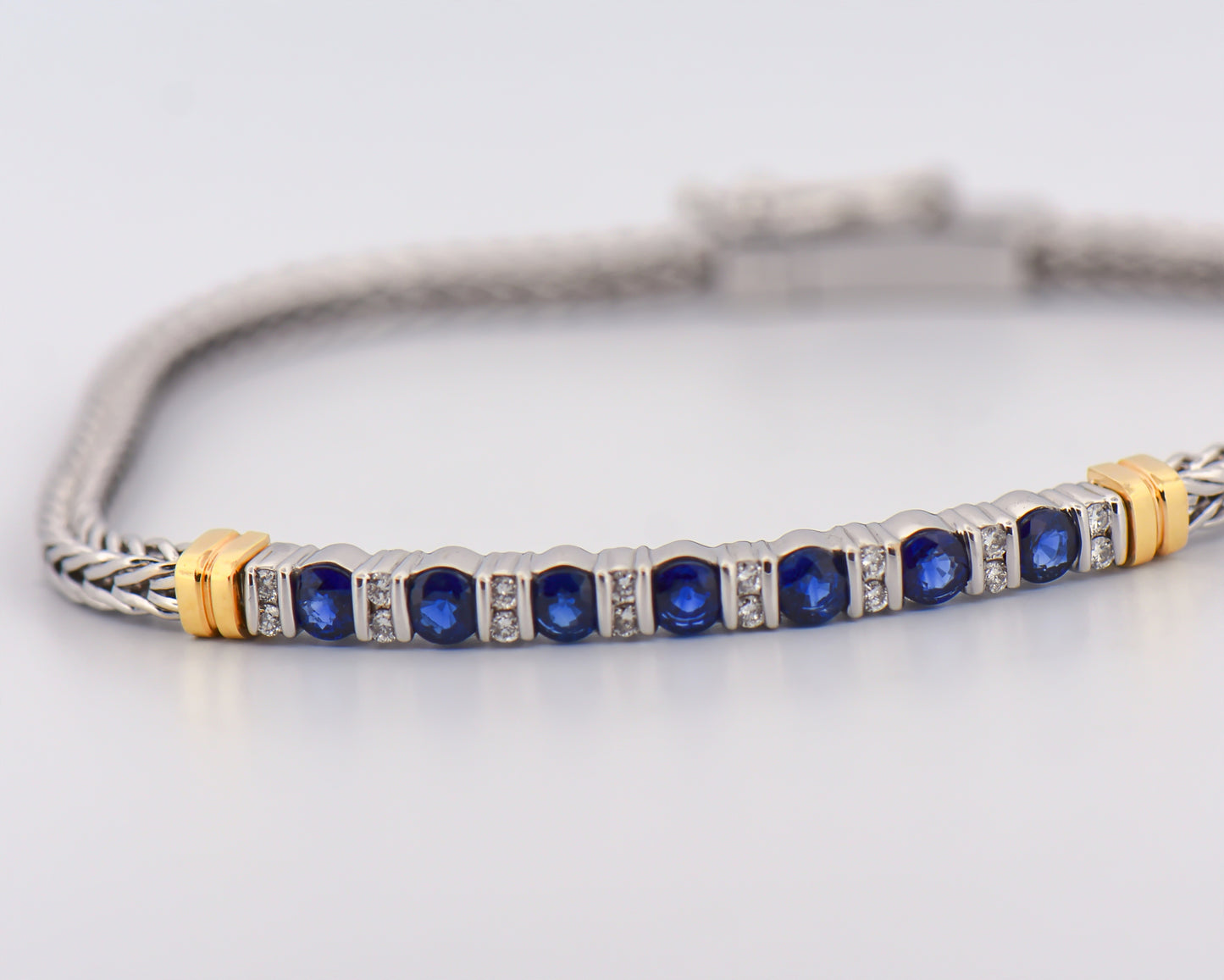 Bailey Banks & Biddle Blue Sapphire Bracelet 18k