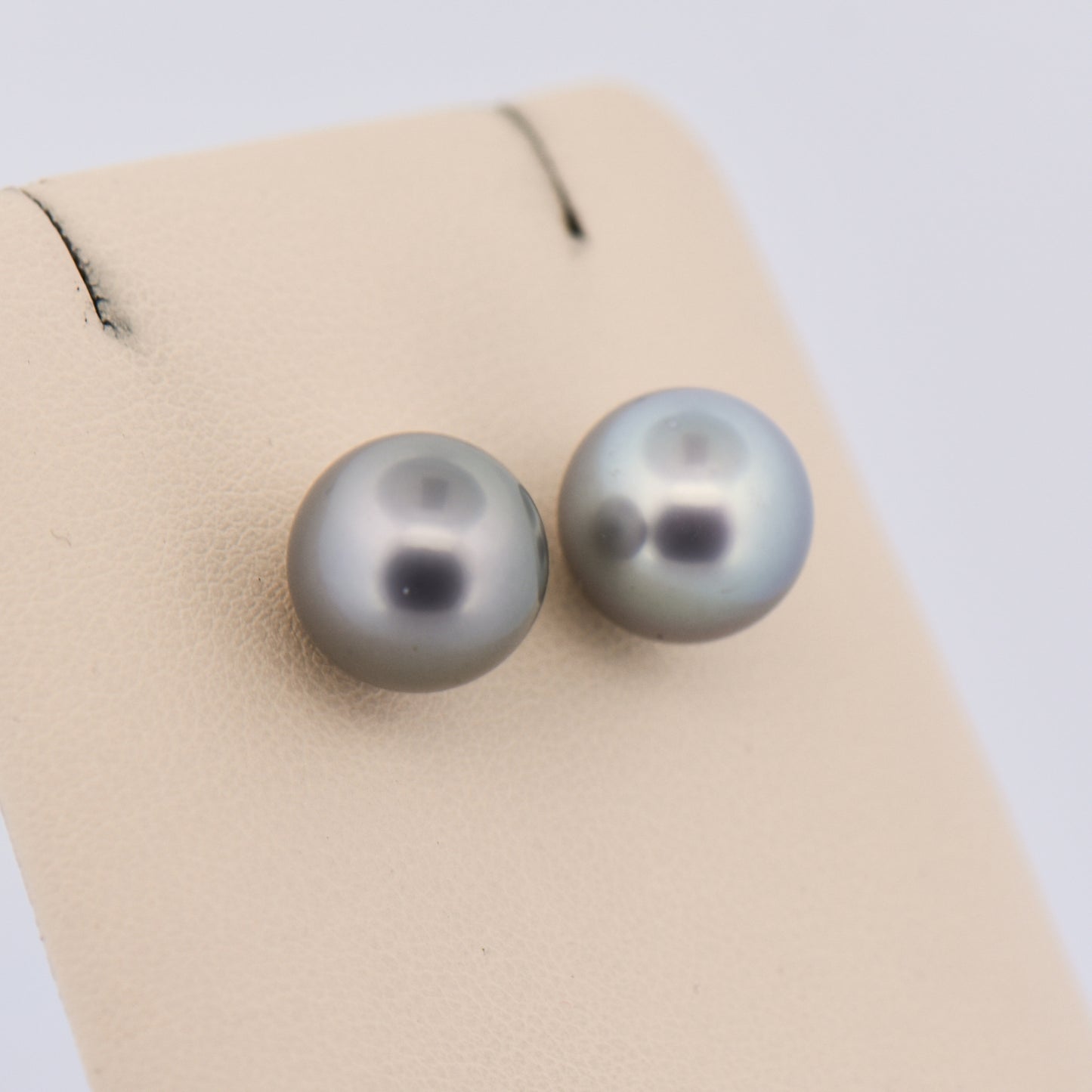 Black Tahition Pearl Stud Earrings