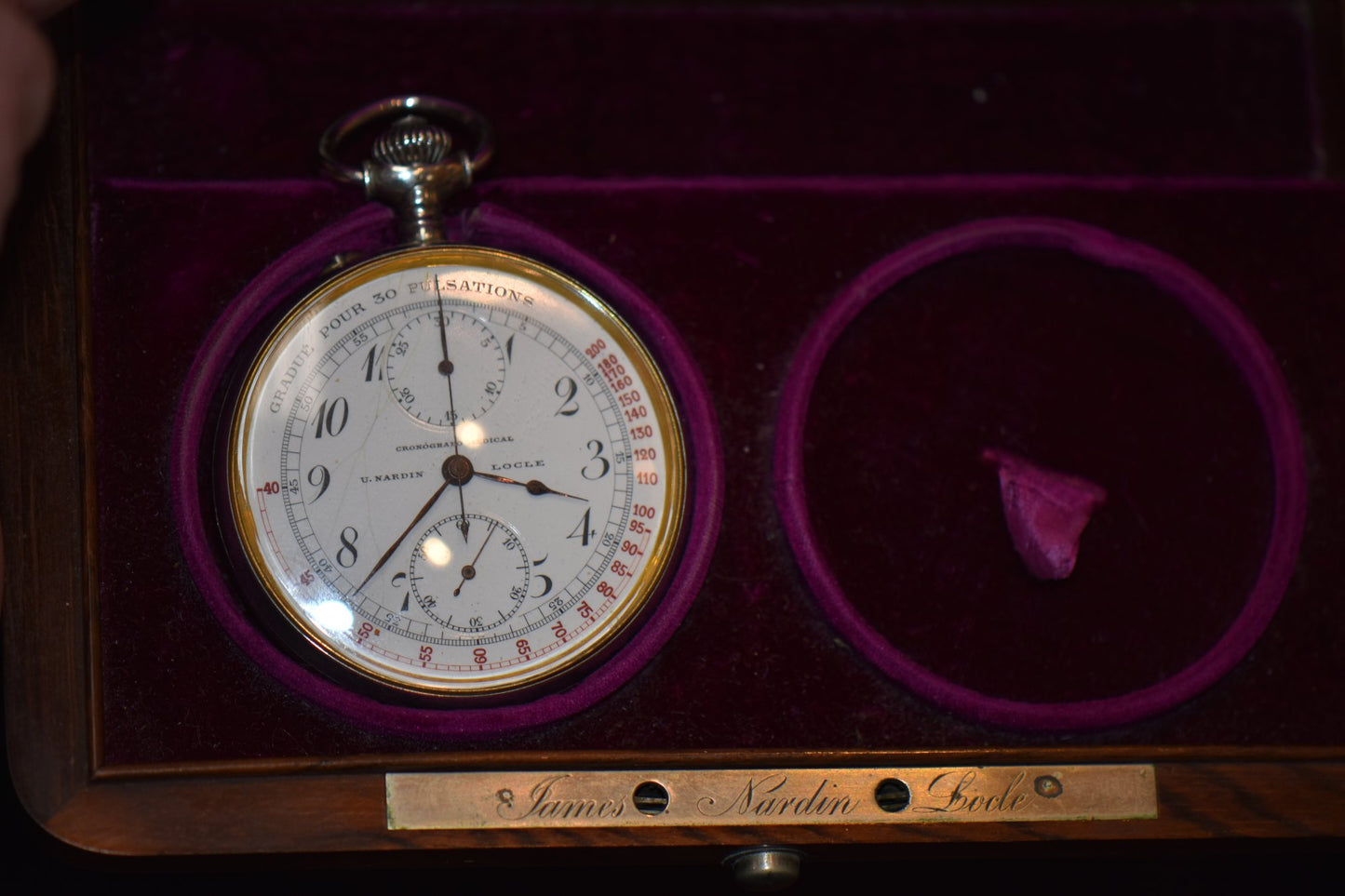 Rare Ulysse Nardin Doctor's Chronograph Pocket Watch
