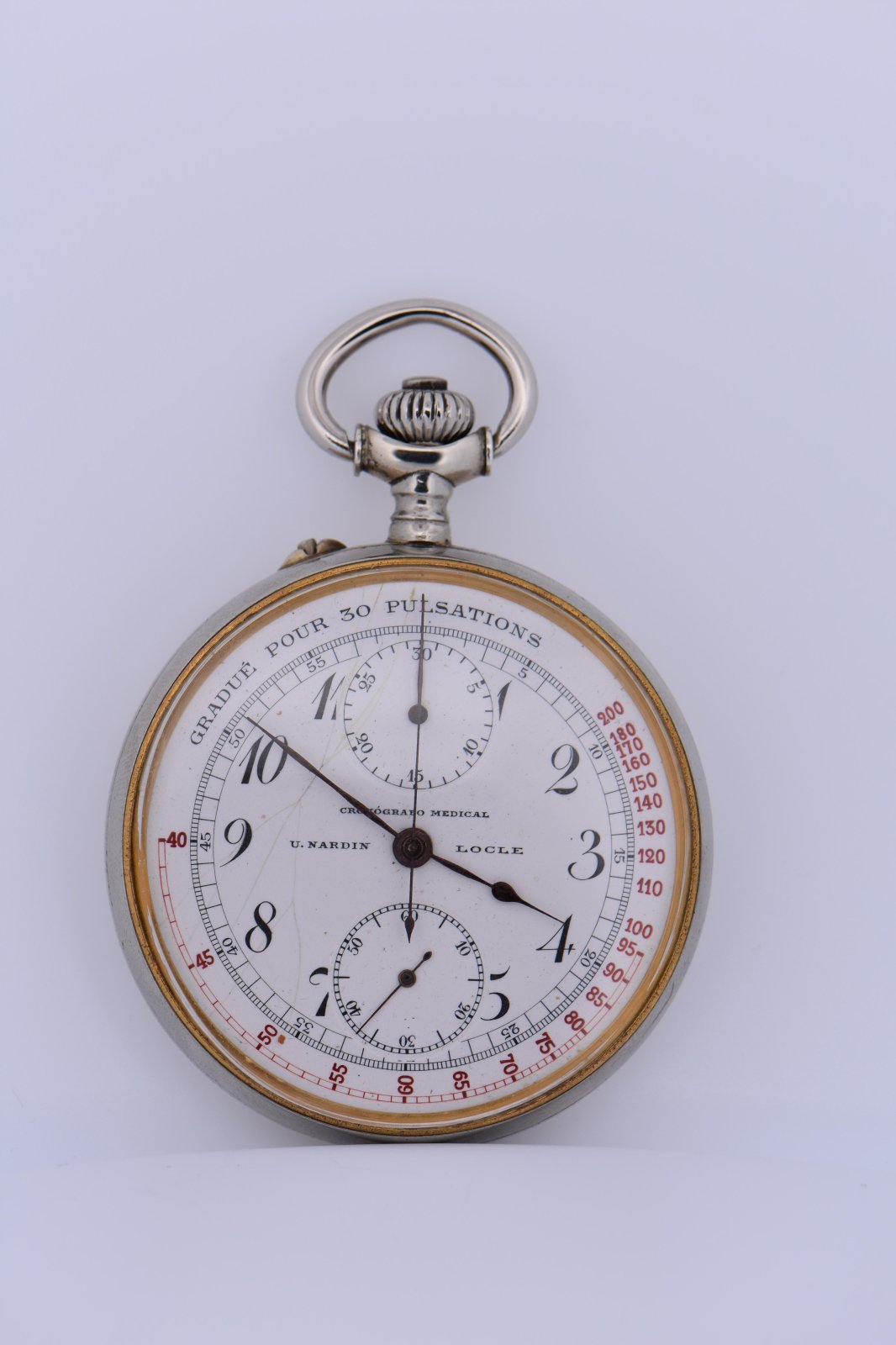 Rare Ulysse Nardin Doctor's Chronograph Pocket Watch