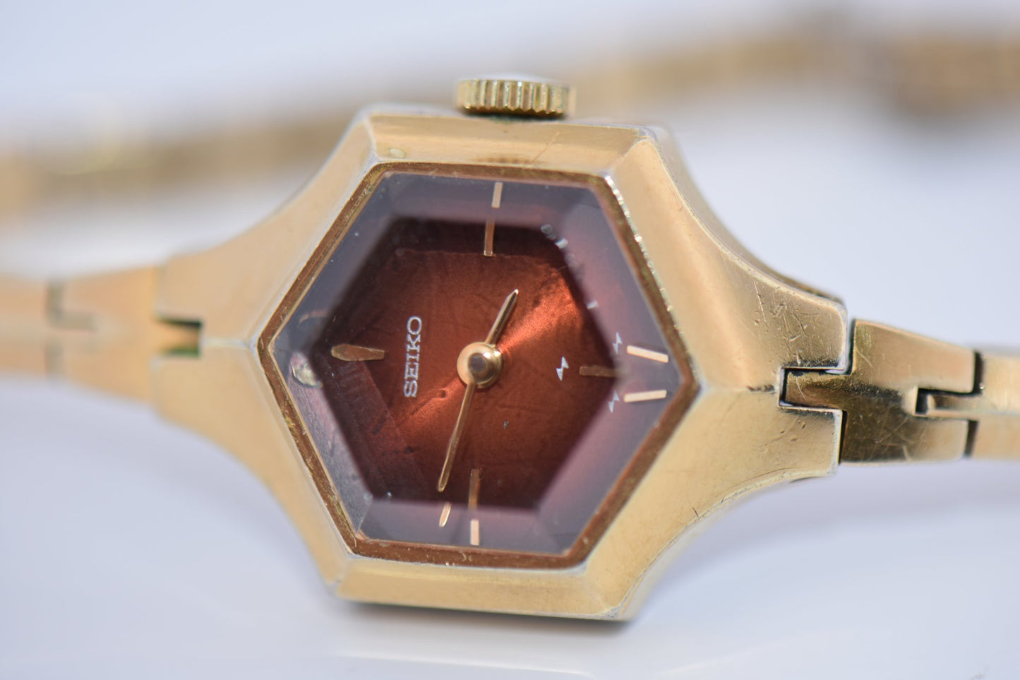 Vintage Seiko Hexagonal Ladies Watch