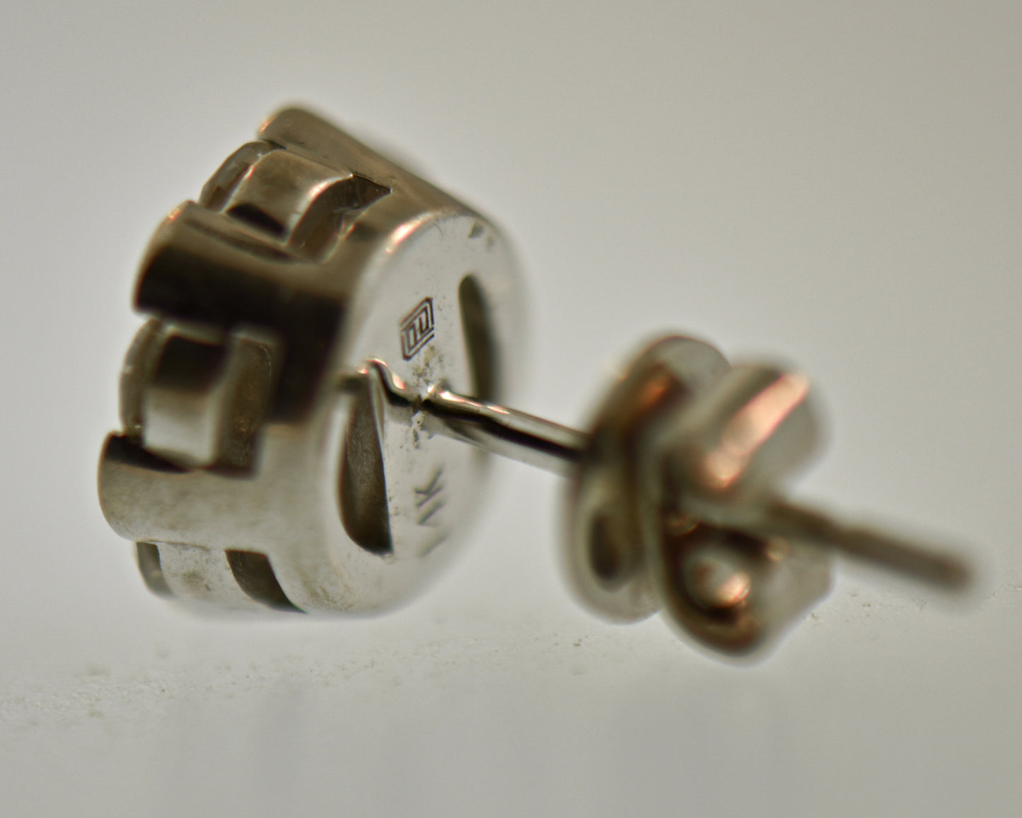 Diamond Cluster Studs 14kw 1.26ctw vs gh