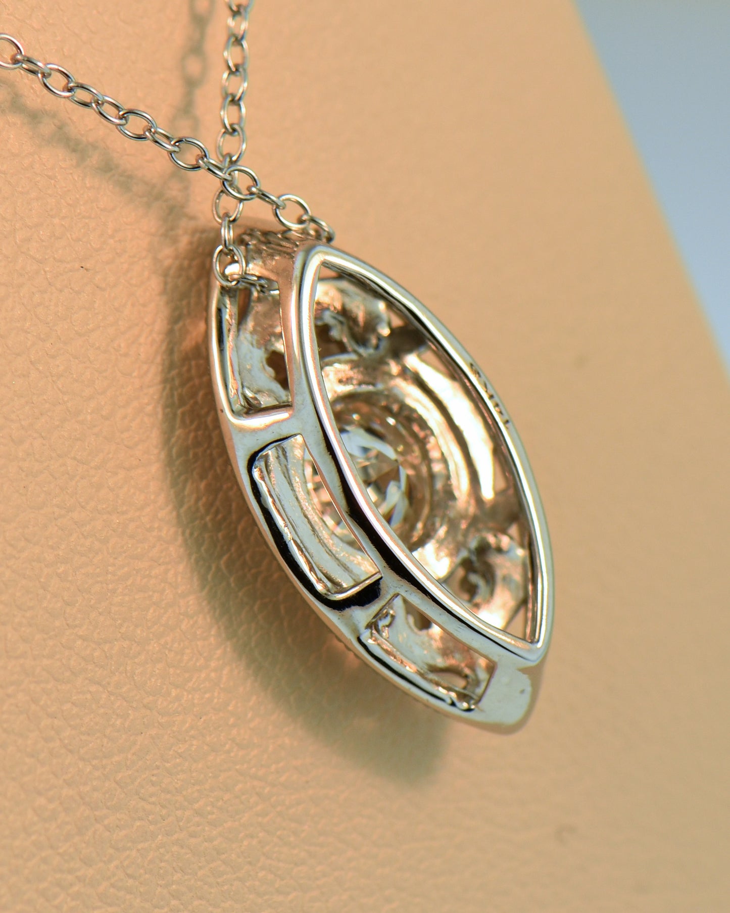 Diamond Eye Necklace with 1ct Center Diamond