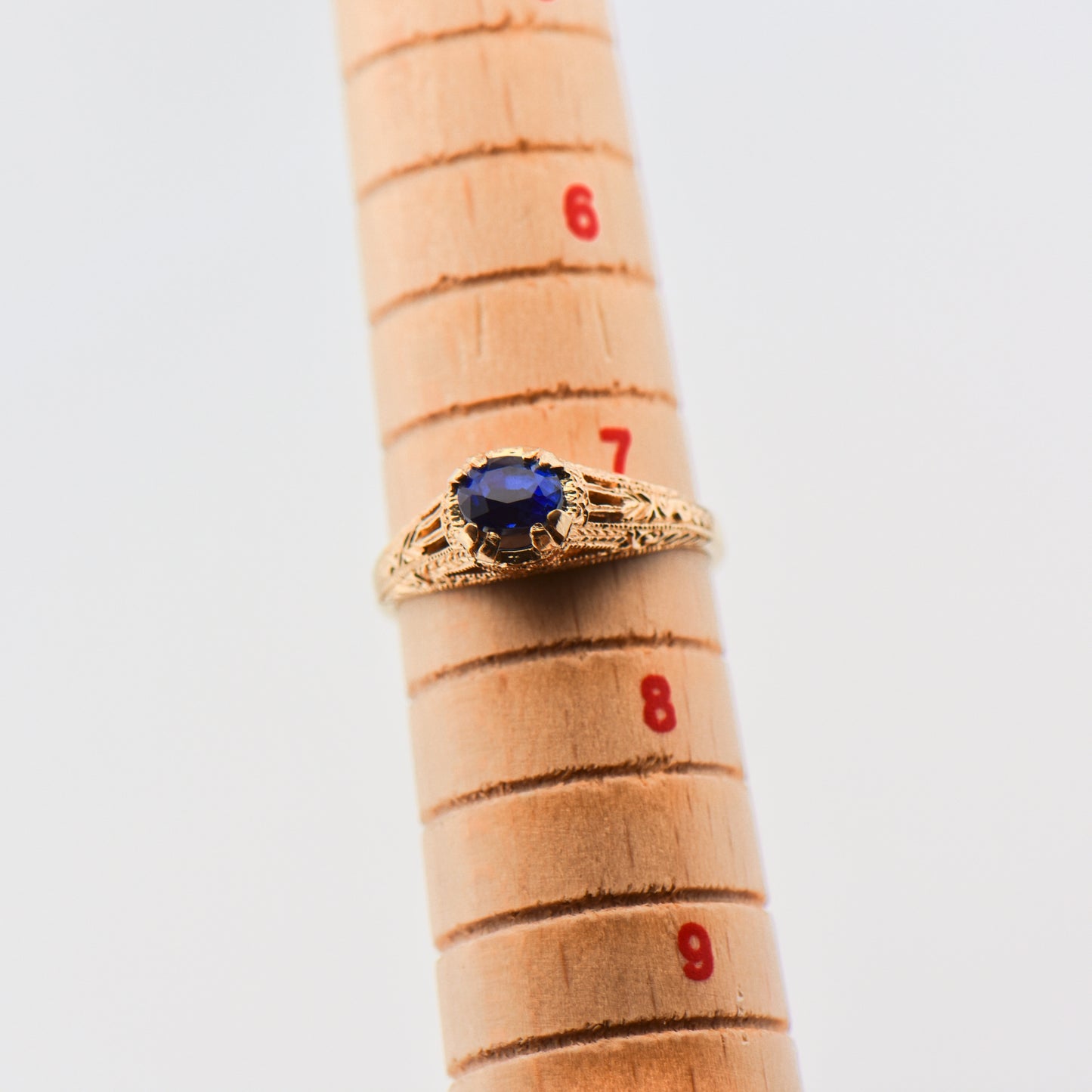 Vintage Inspired Sapphire Engagement Ring
