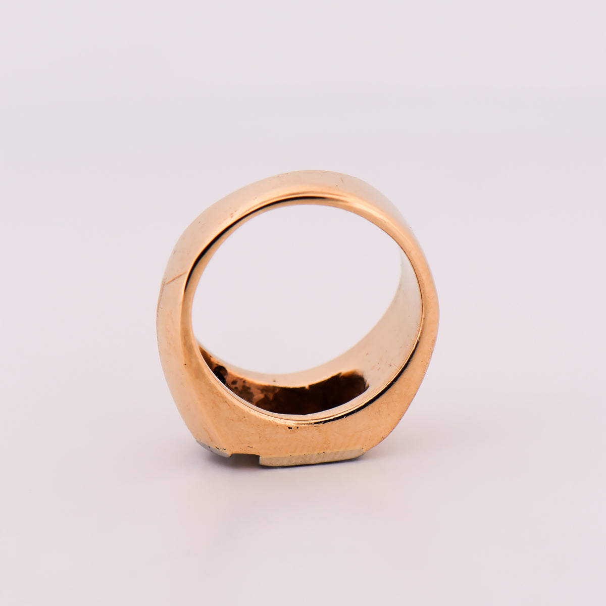 Estate Custom Gents Diamond Pinky Ring by Larry Rocz
