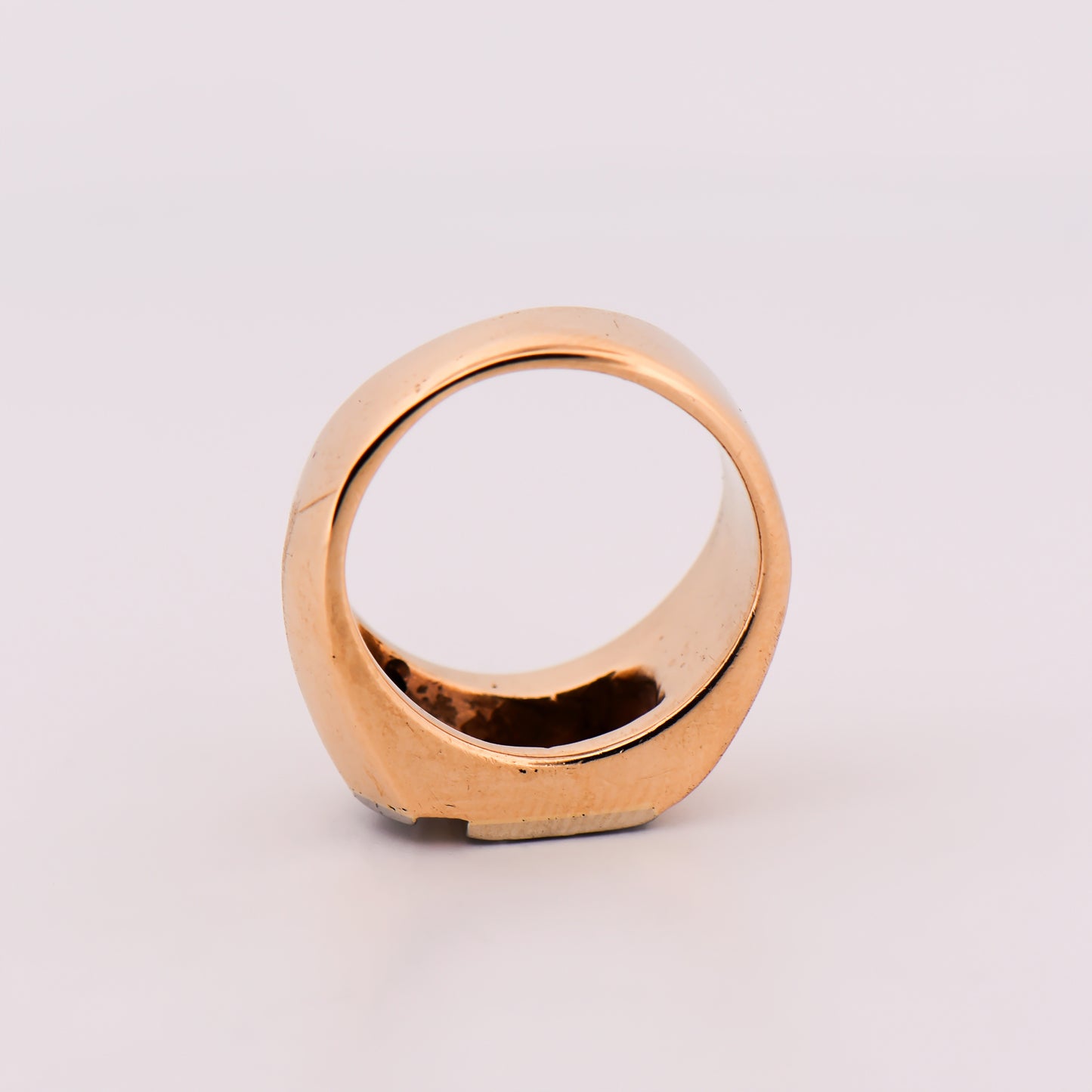 Estate Custom Gents Diamond Pinky Ring by Larry Rocz