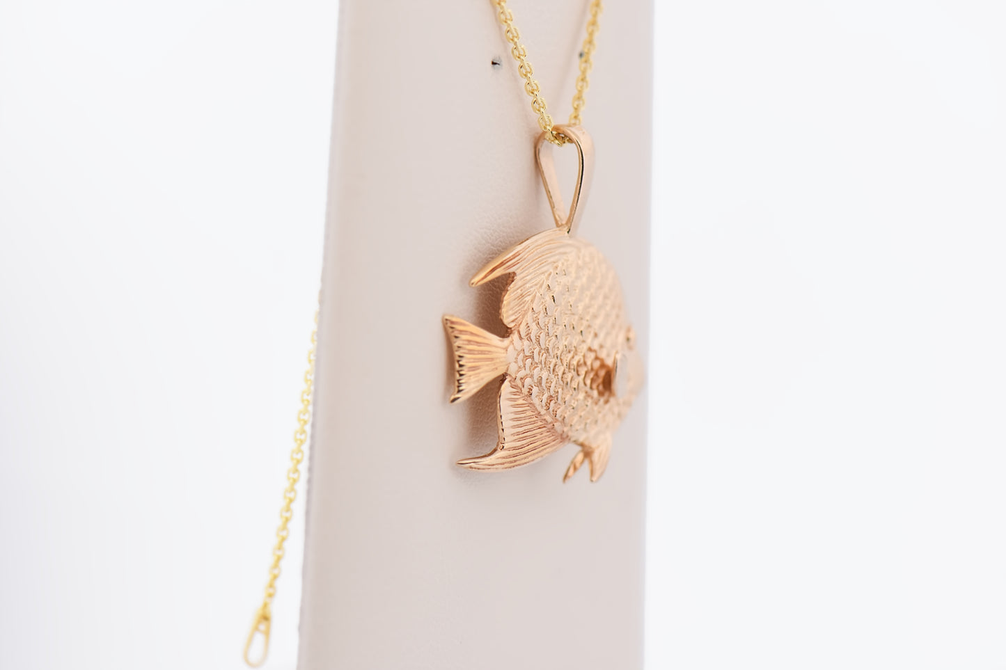 Estate Kabana Angelfish Pendant - Heavy 14k Gold