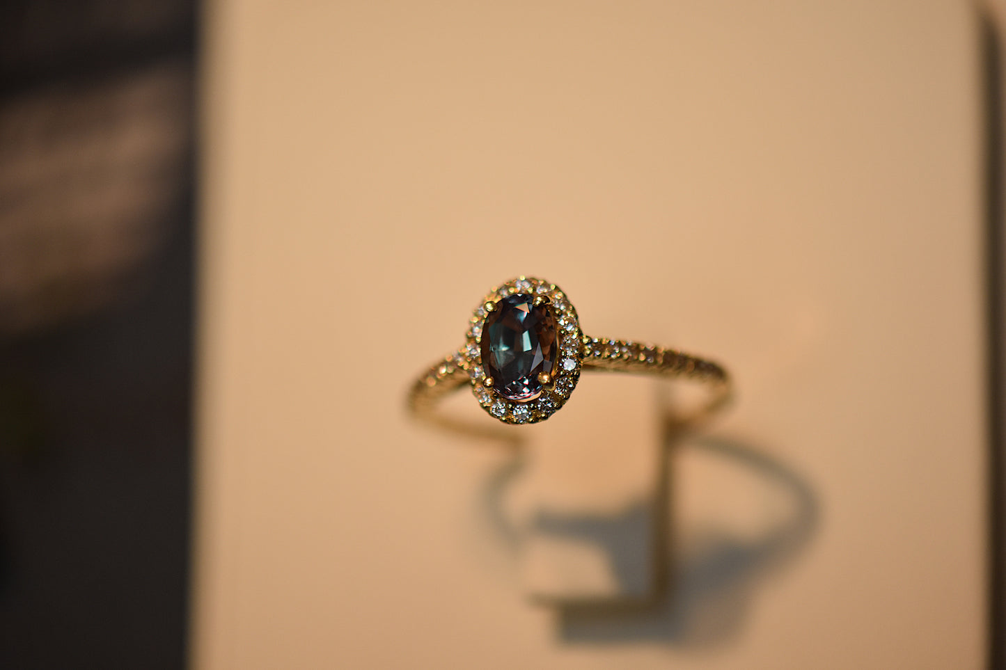 Estate Mark Henry Designer Brazilian Alexandrite Engagement Ring