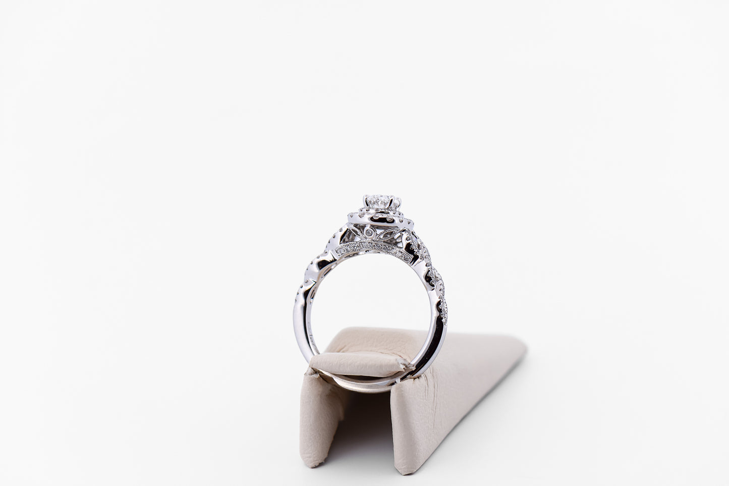 Estate Neil Lane Oval Diamond Halo Engagement Ring