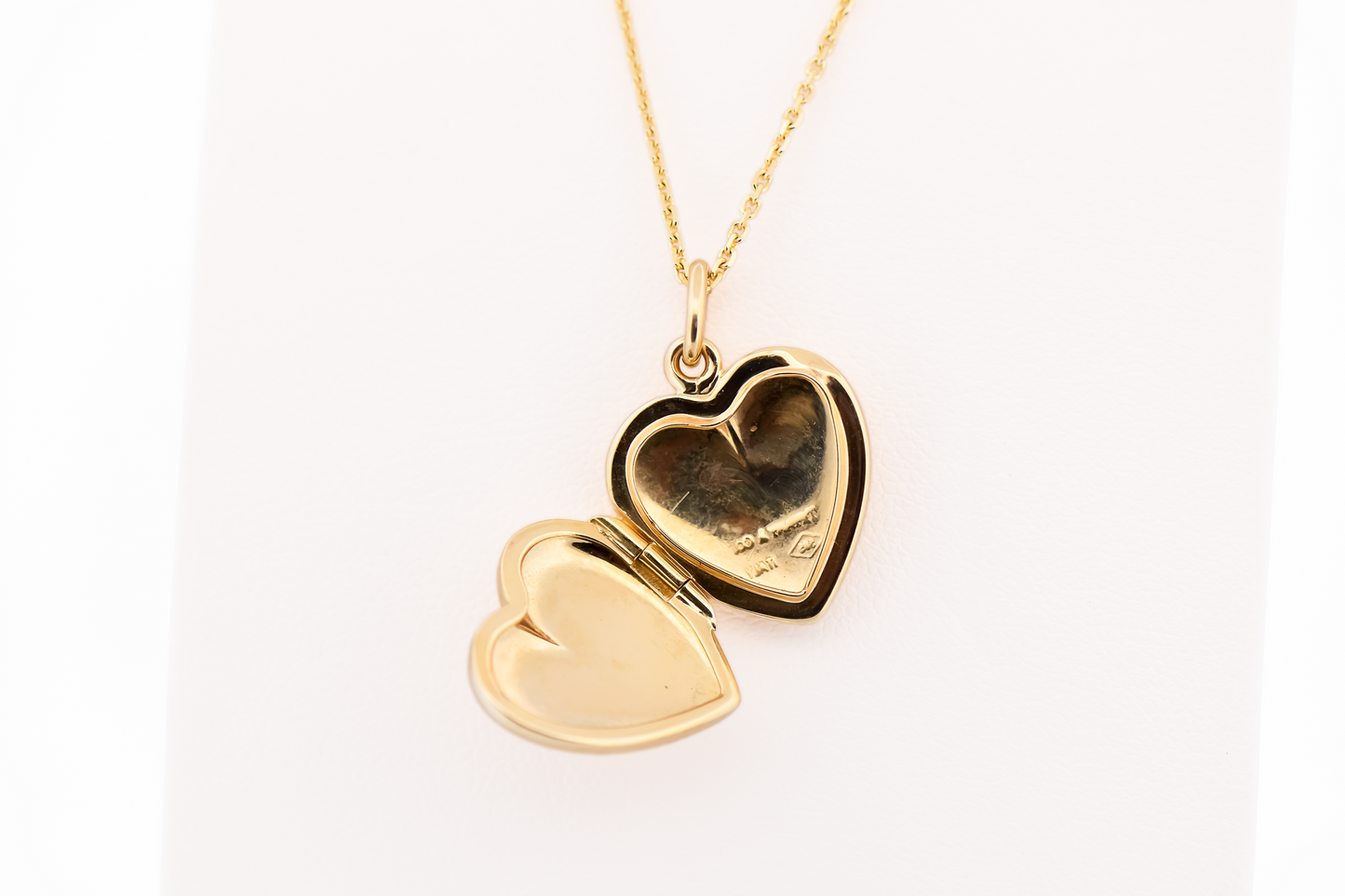 Estate Tiffany & Co Heart Shaped Locket in 14k Yellow Gold
