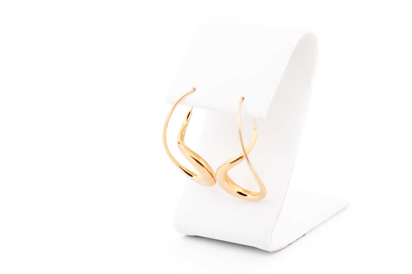 Freeform 18K Yellow Gold Earrings by Michael Good