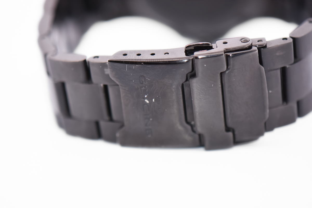 Glycine Combat Automatic Wrist Watch - Black Steel with Rare Green Bezel