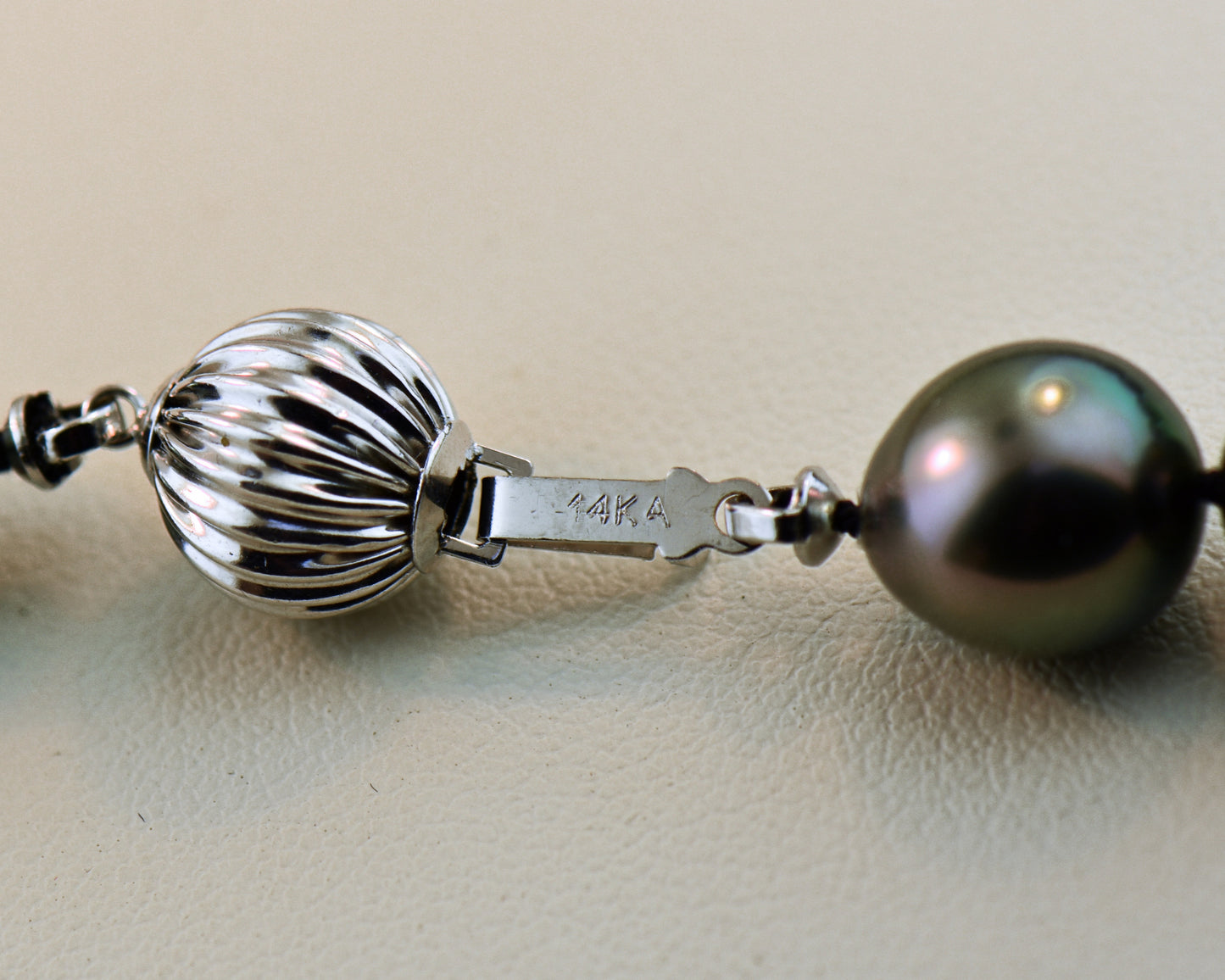 Top Quality Peacock-Color Tahitian Pearl Strand