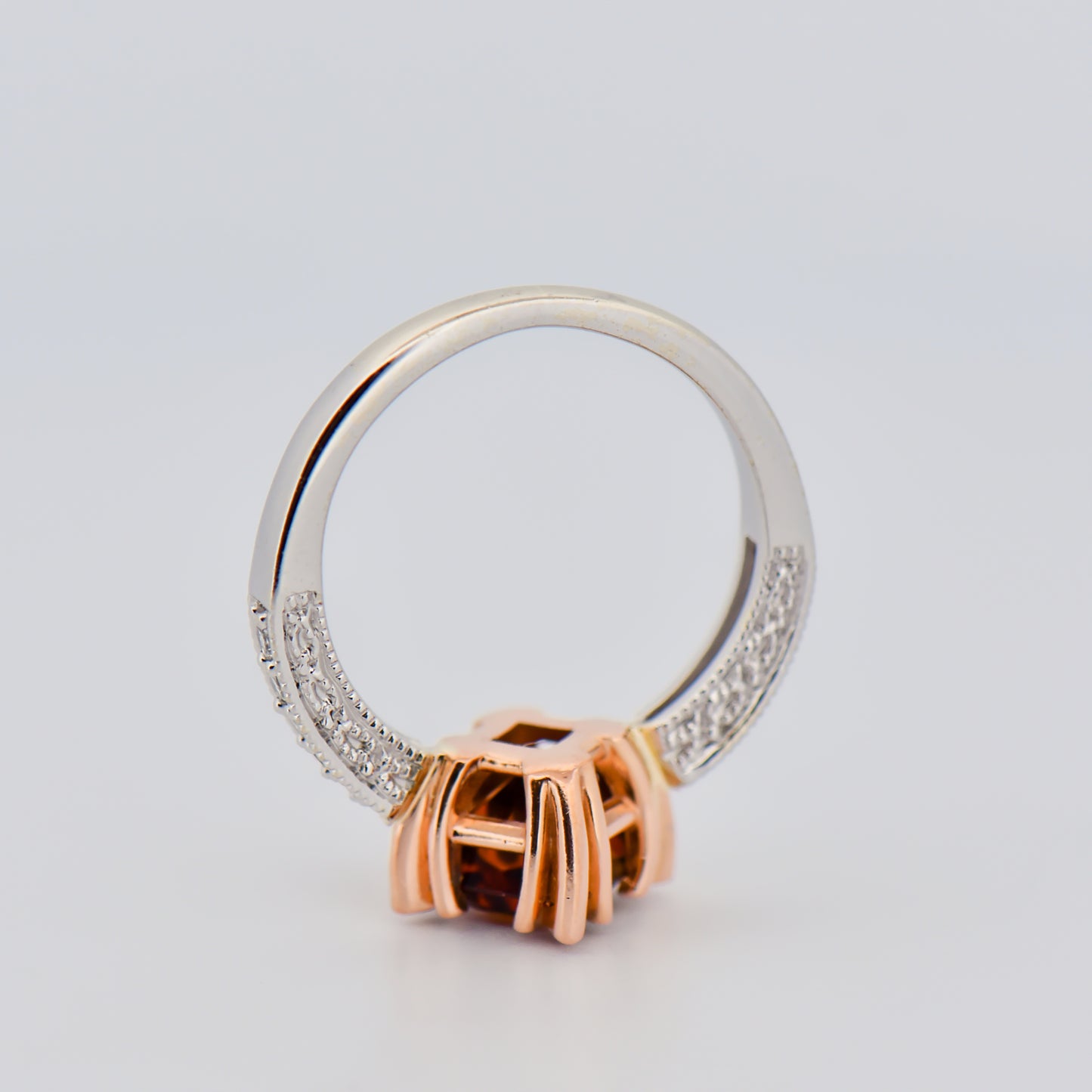 John Dyer Cut Cognac Tourmaline & Diamond Ring
