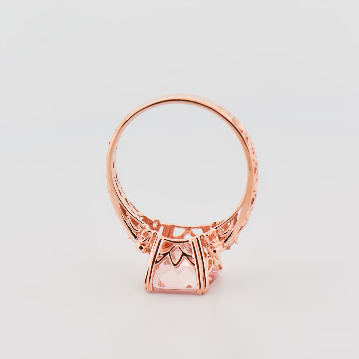 Morganite Engagement Ring in Rose Gold