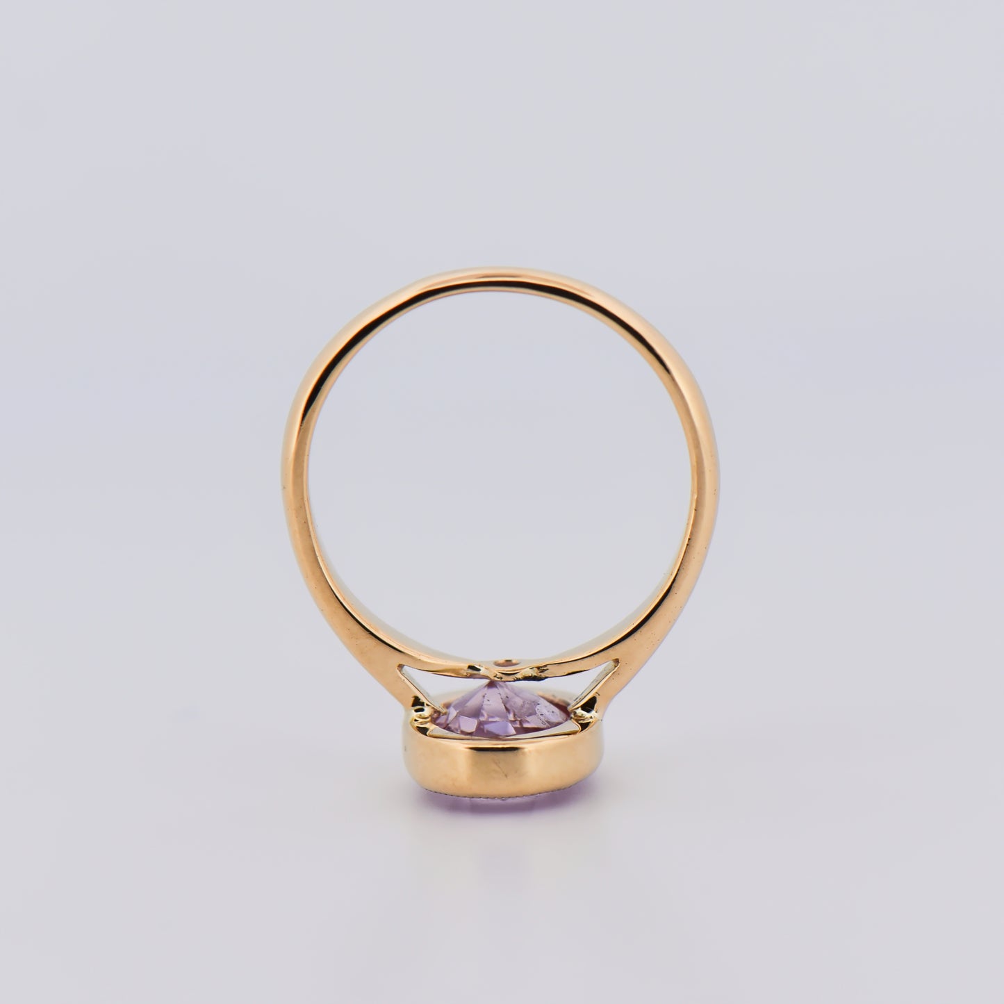 Natural & Unheated Light Pink Sapphire Solitaire Ring