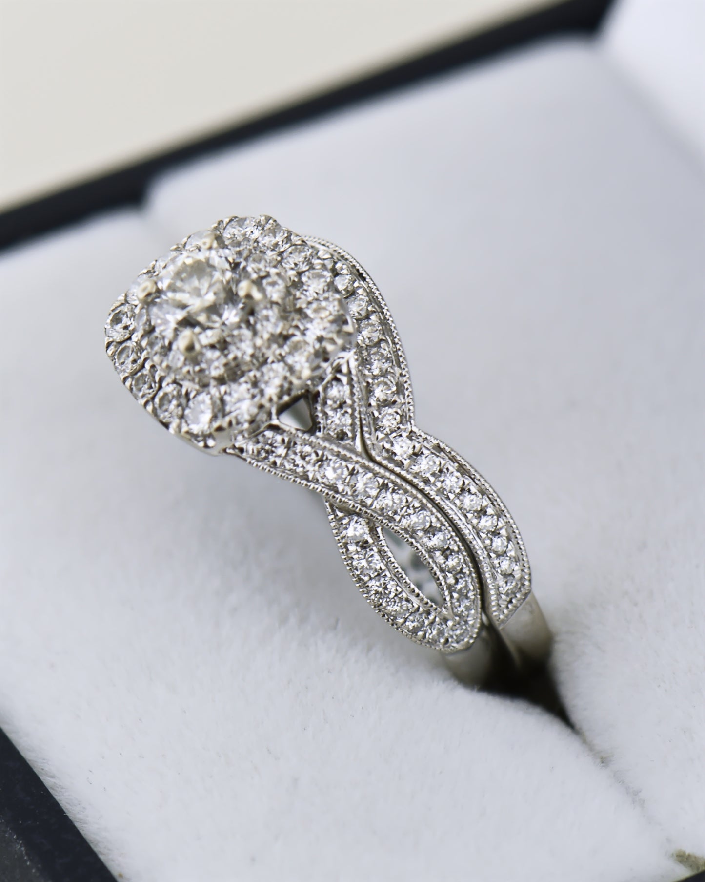 Estate Neil Lane Wedding Set in White Gold