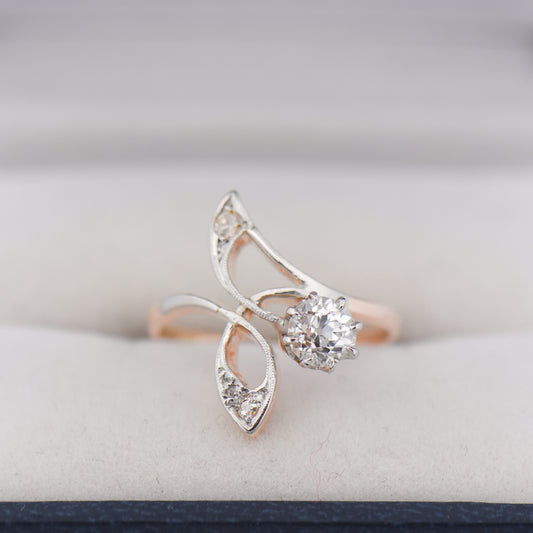 Rare Art Nouveau Diamond Engagement Ring