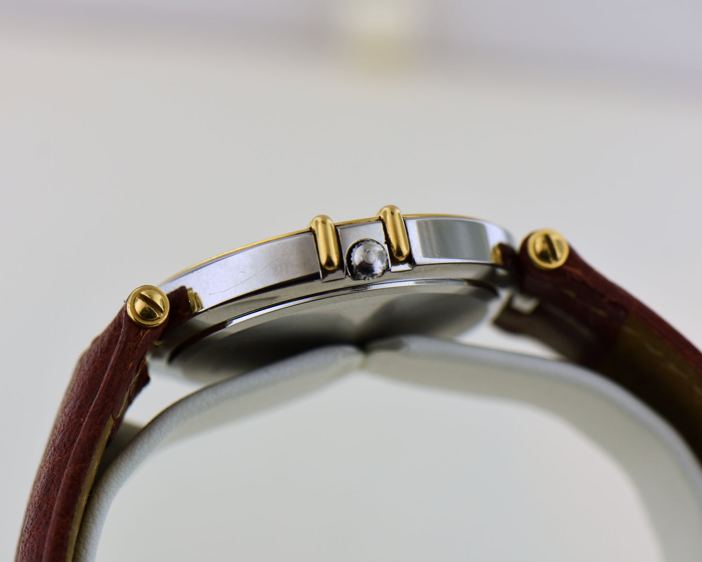 1980s Omega Constellation Quartz Calendar Wrist Watch