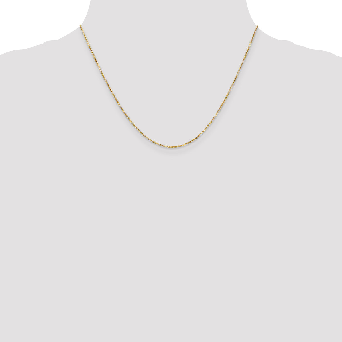 14K Yellow Gold 18 inch 1.2mm Cable with Lobster Clasp Chain