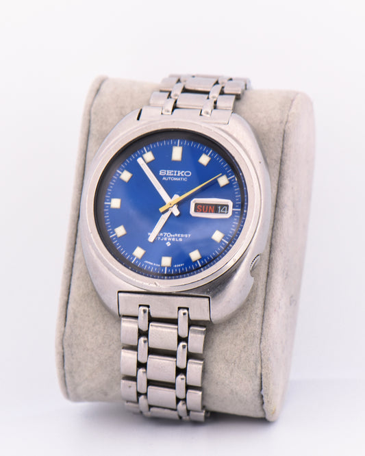 Vinage Seiko Automatic Watch with Blue Dial