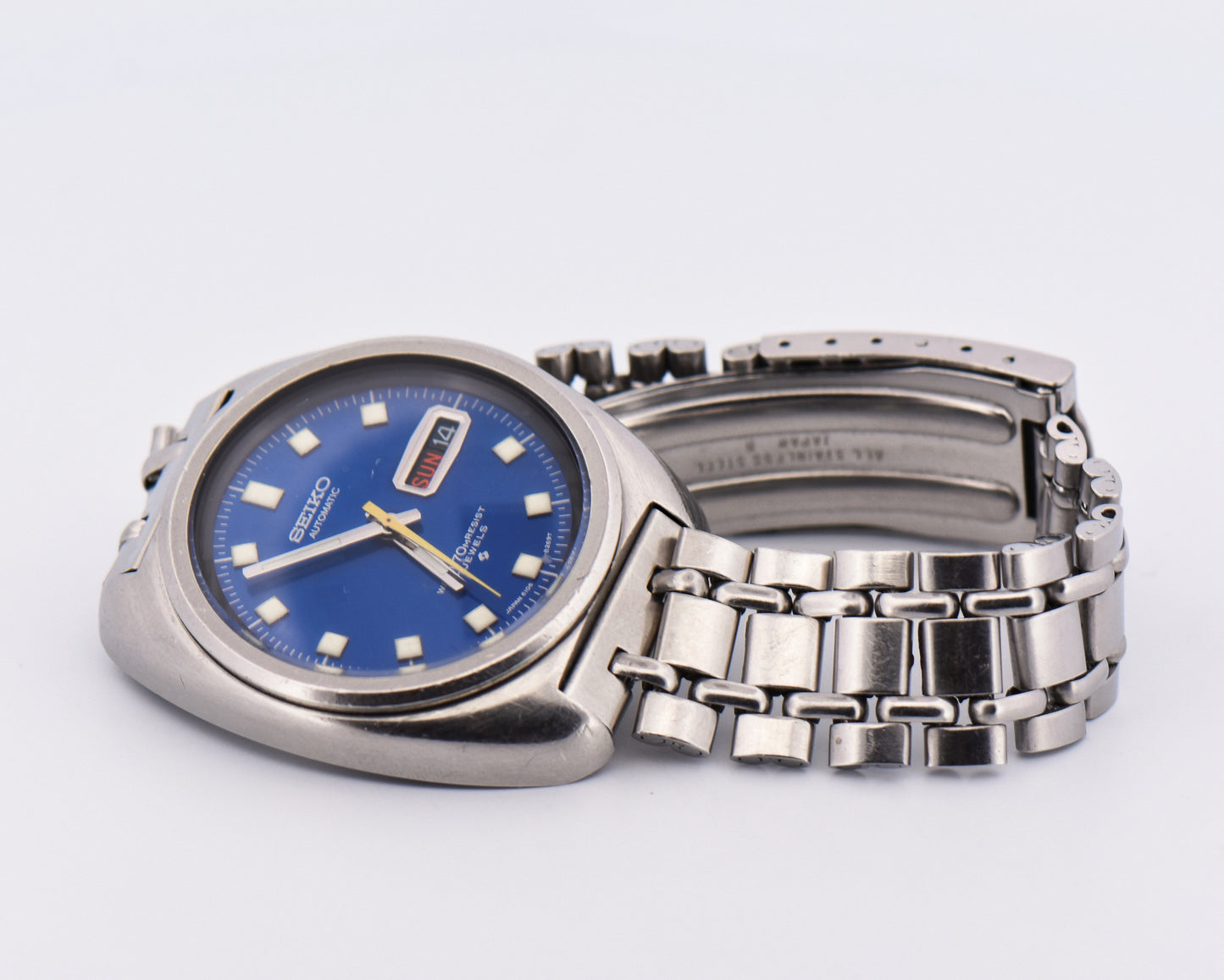 Vinage Seiko Automatic Watch with Blue Dial