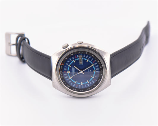 Vintage Seiko Perpetual Calendar Automatic Blue Dial Watch