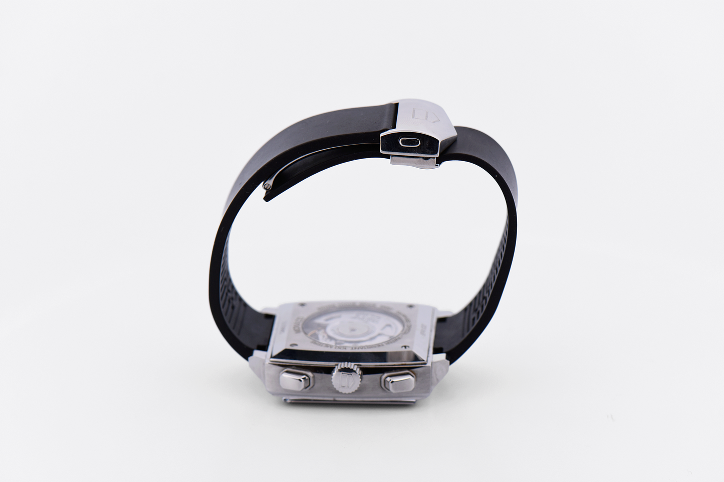 Tag Heuer Monaco Calibre 12 Automatic Chronograph Wristwatch with Blue Dial