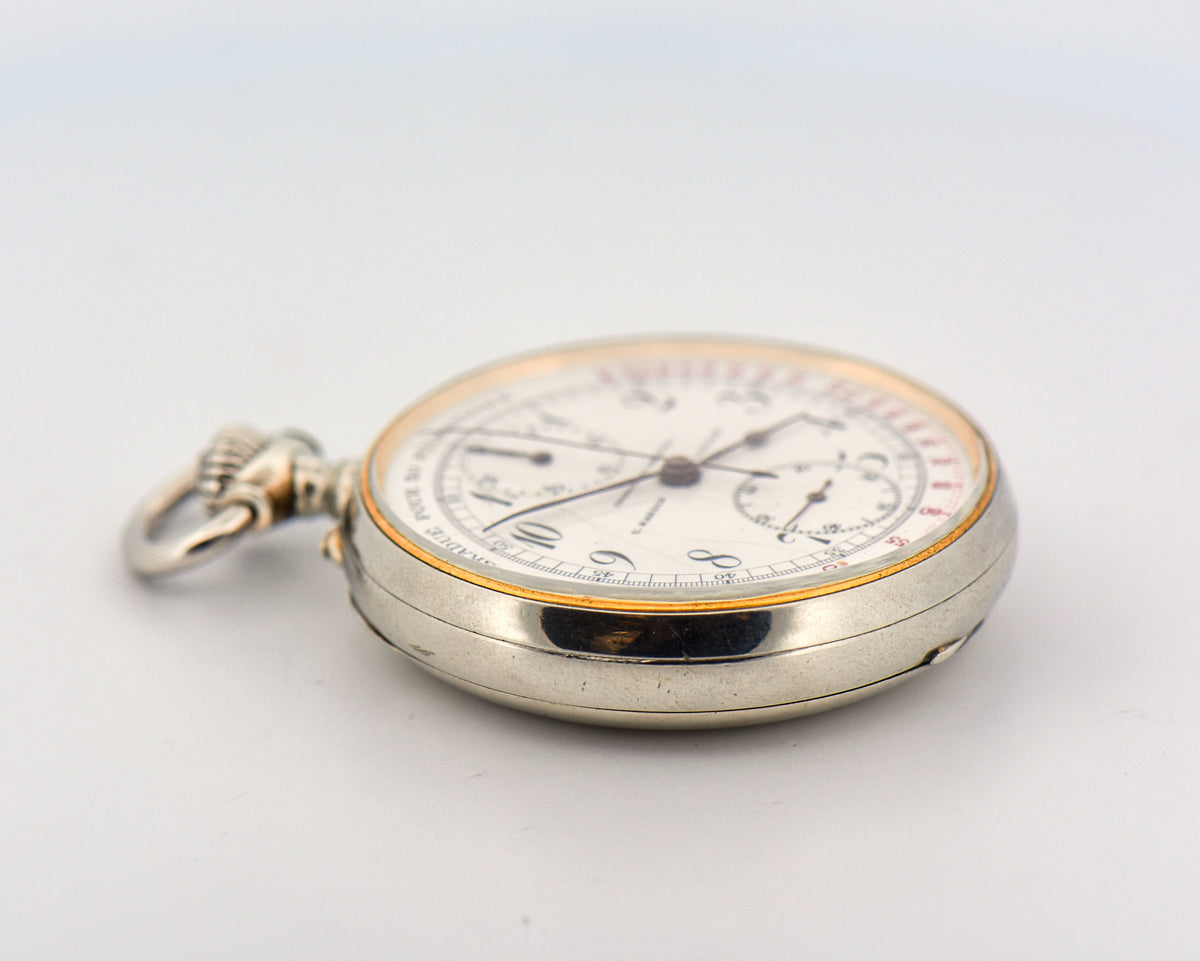 Rare Ulysse Nardin Doctor's Chronograph Pocket Watch