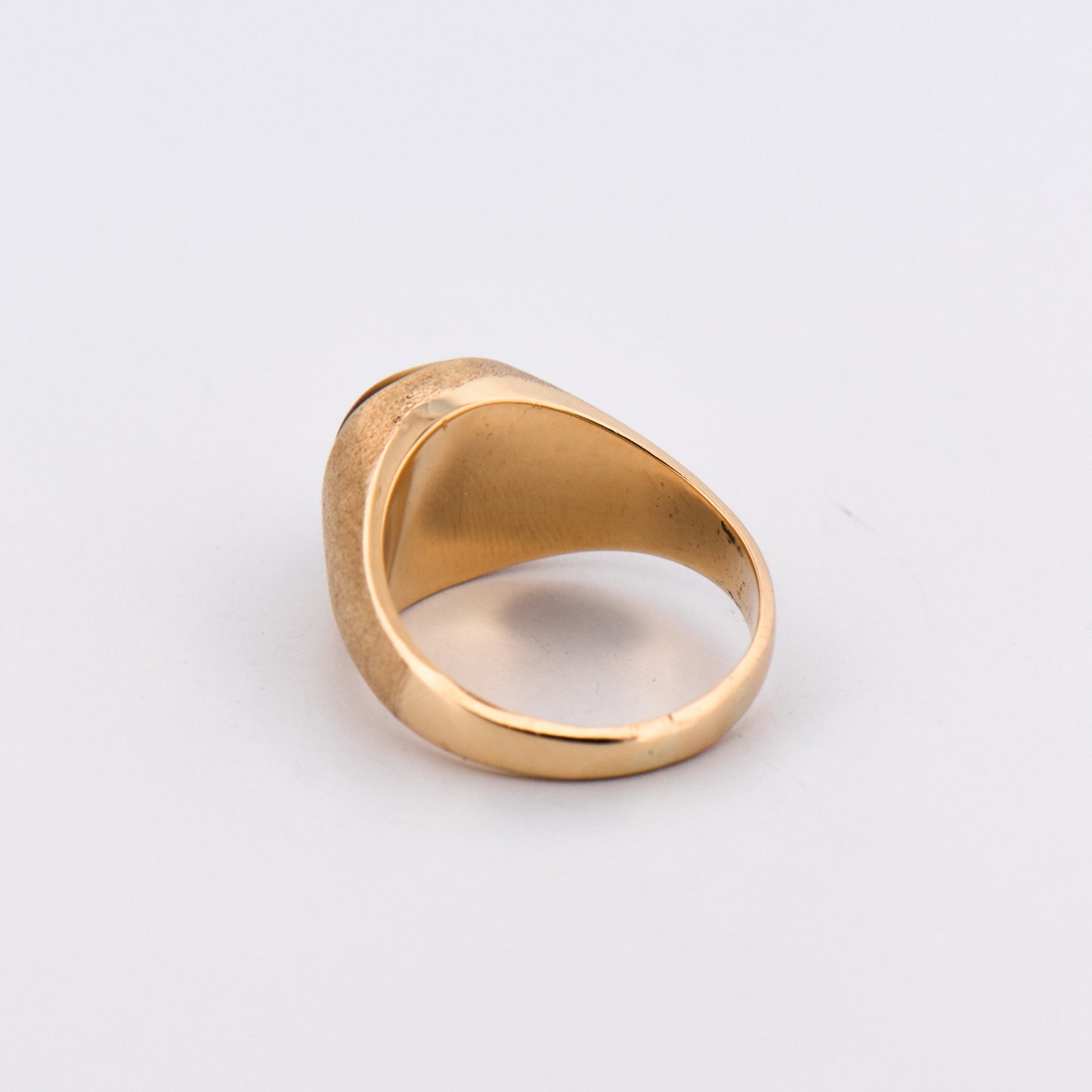 Vintage Cat's Eye Tiger Eye Gents Ring in 10k Yellow Gold