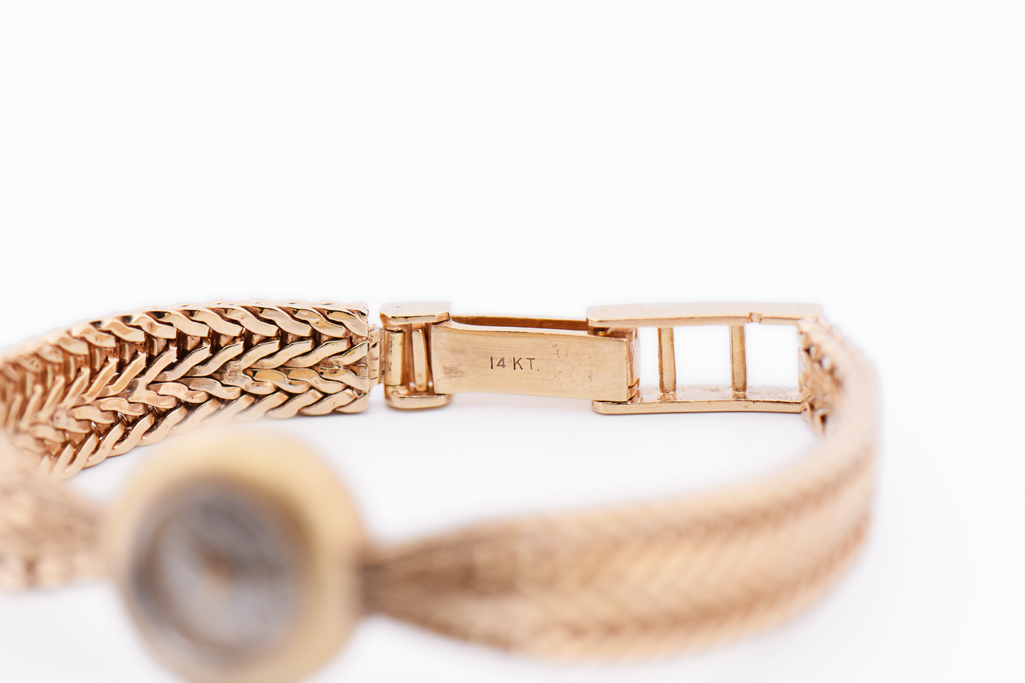 Vintage Mechanical Ladies Omega Cocktail Watch in Solid 14k Yellow Gold