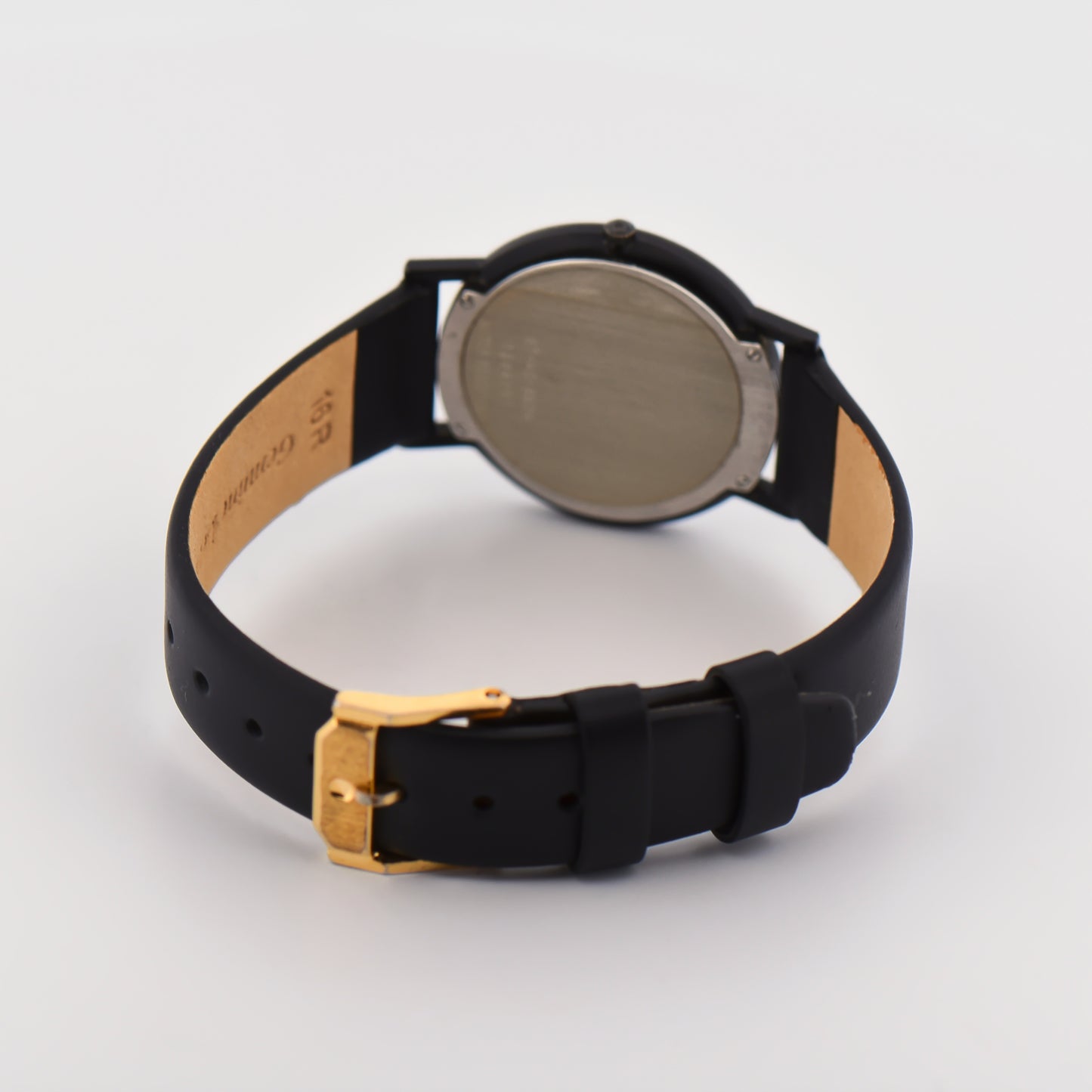 Vintage Movado Museum Quartz Slimline Watch with Black Case