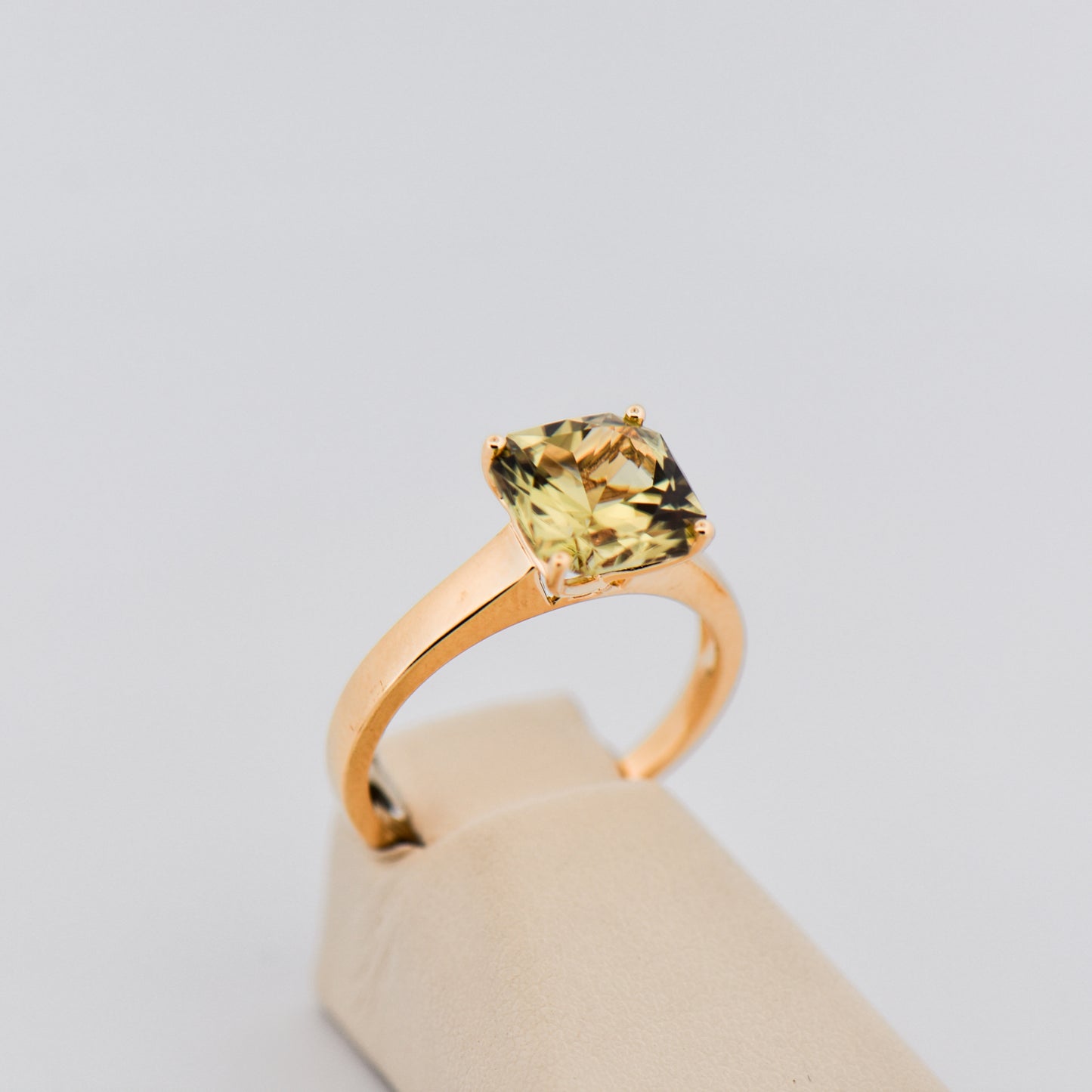 Rare Zultanite Solitaire Ring in 14k Rose Gold