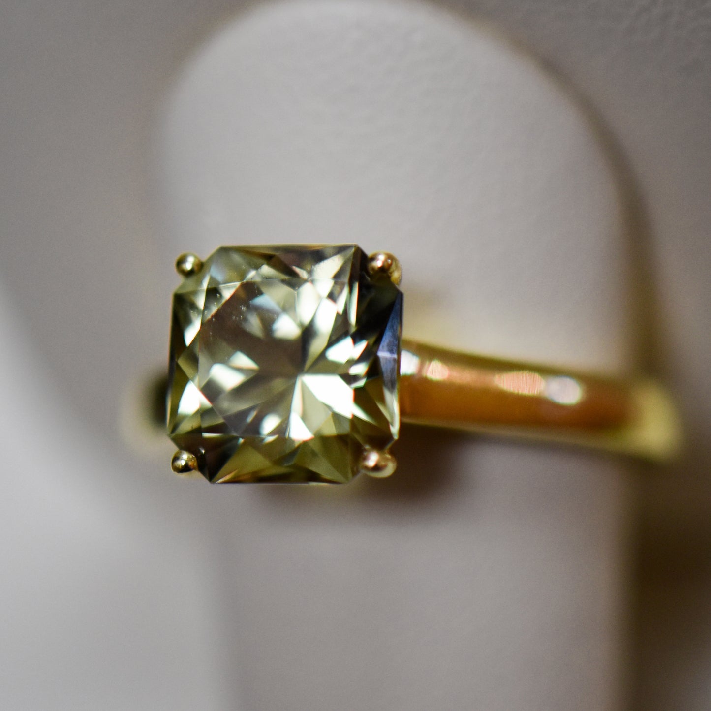 Rare Zultanite Solitaire Ring in 14k Rose Gold