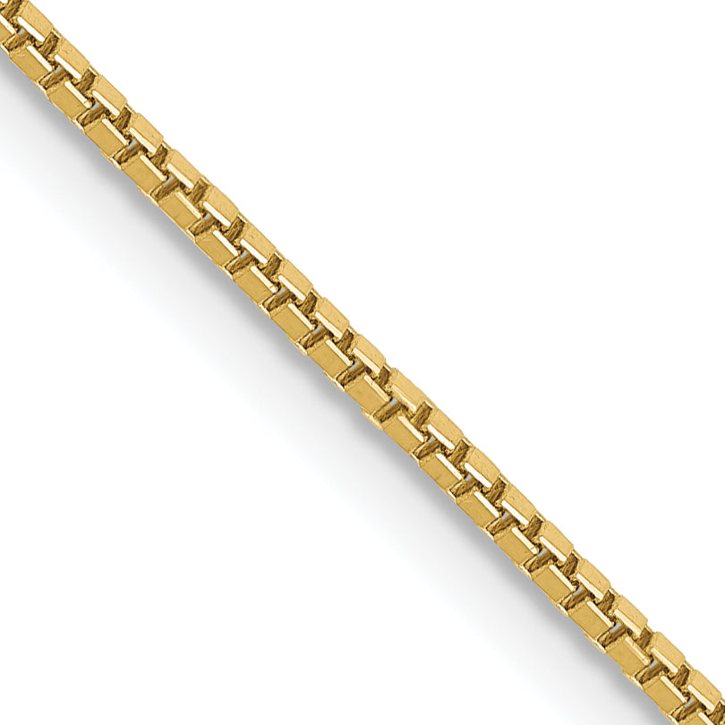 10k Yellow Gold 1mm Box Chain