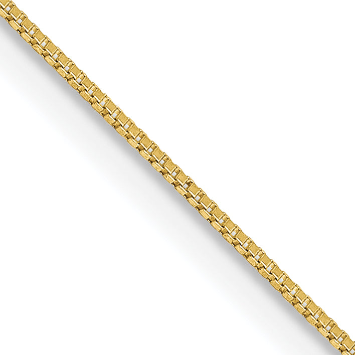10k Yellow Gold .5mm Box Chain