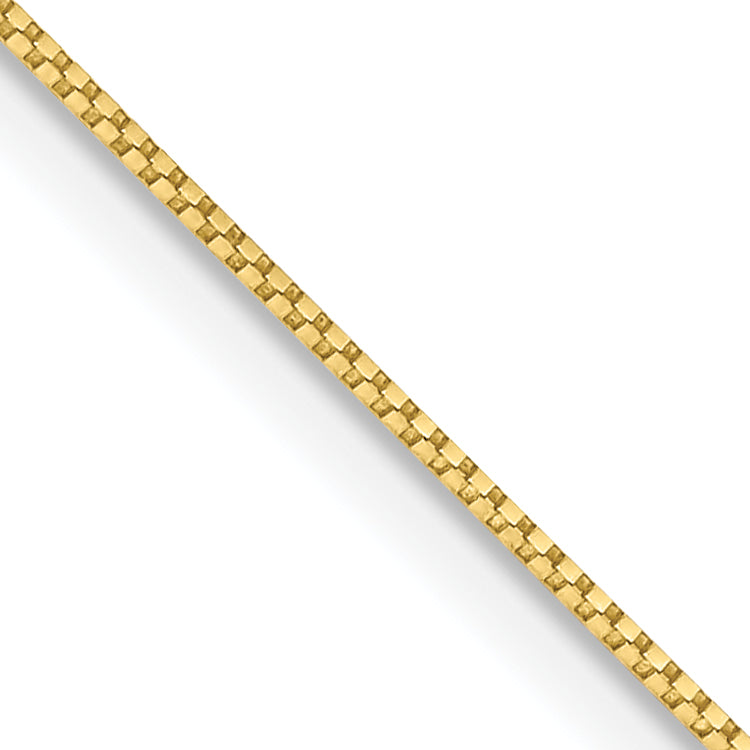 10k Yellow Gold .7mm Box Chain