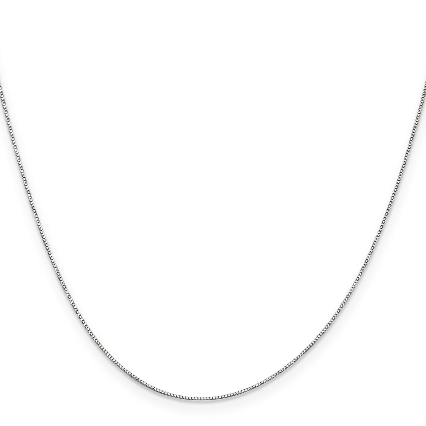 10k White Gold .5mm Box Chain