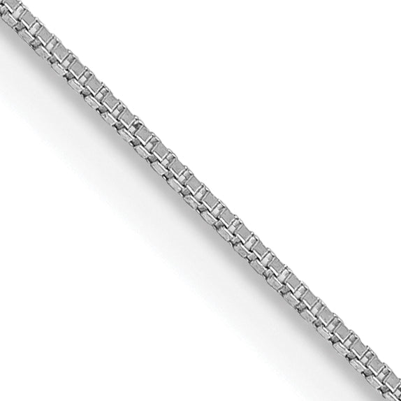 10k White Gold .5mm Box Chain