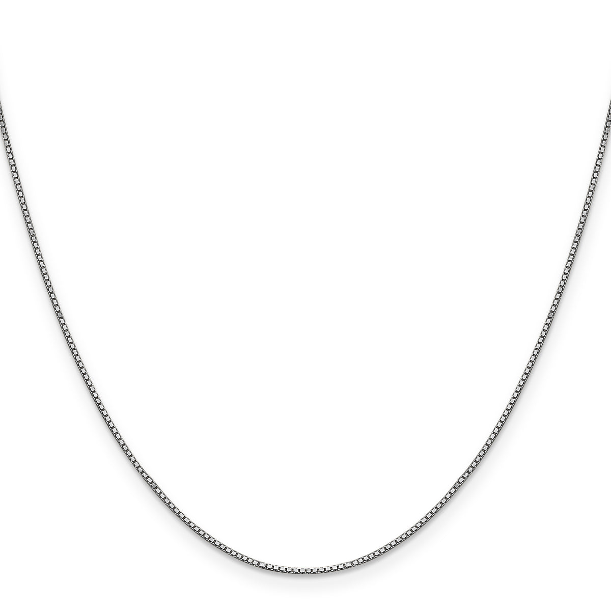10k White Gold .9mm Box Chain