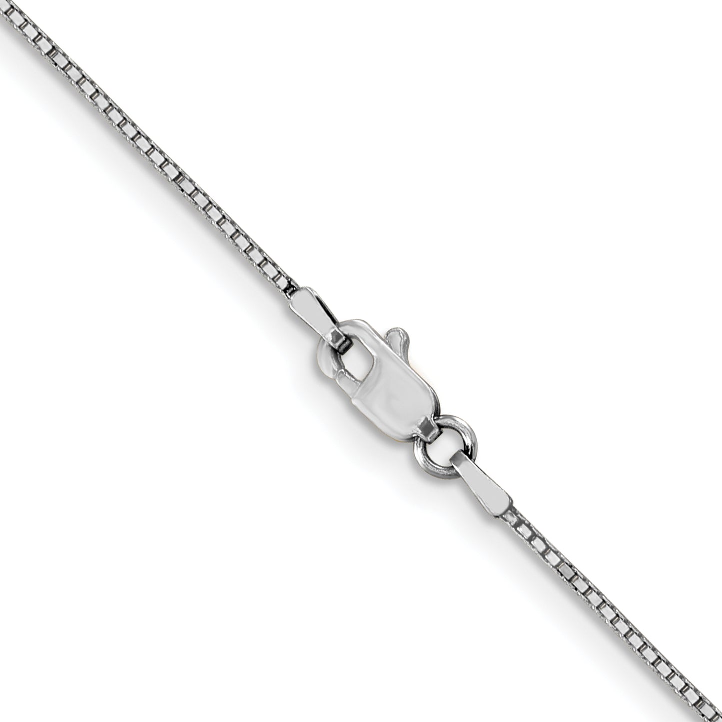 10k White Gold .9mm Box Chain