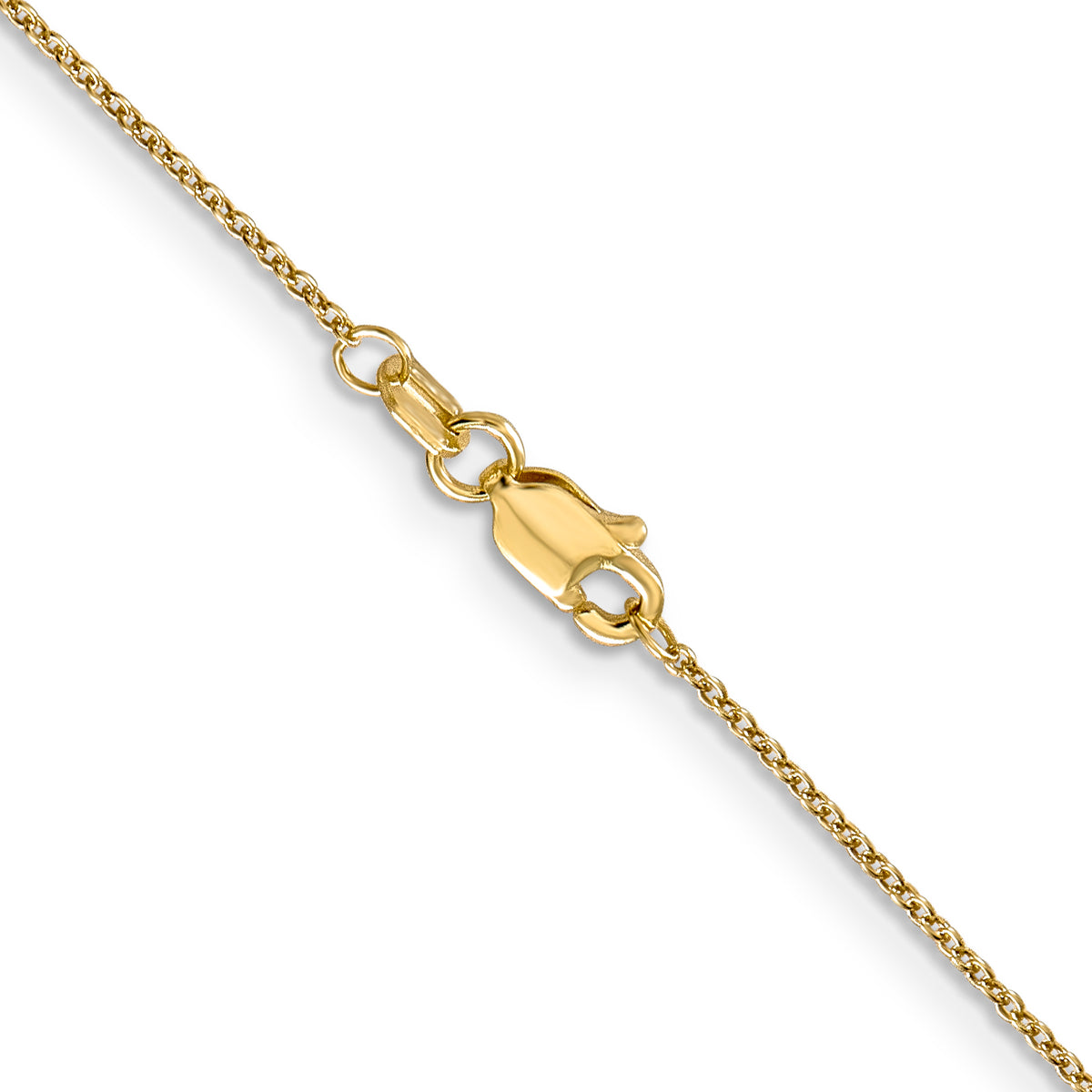 10k Yellow Gold .9mm Cable Chain